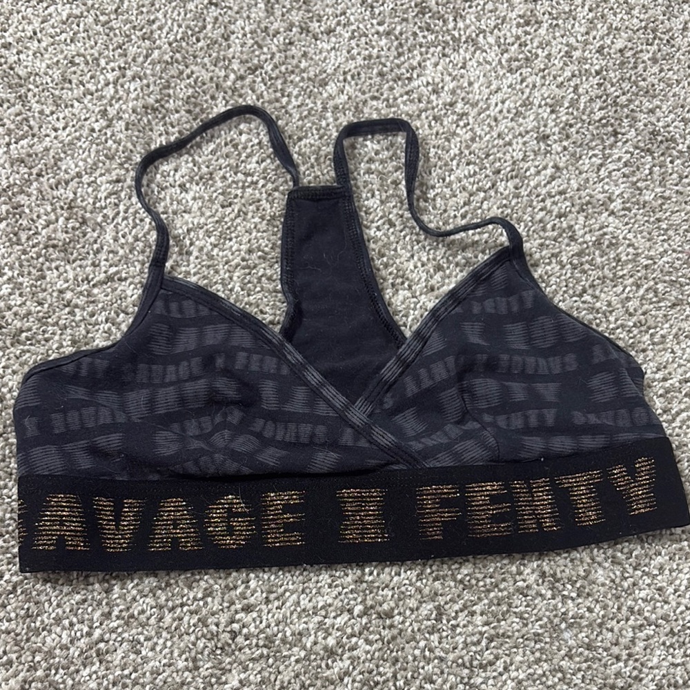 Savage X Fenty Black Sports Bra